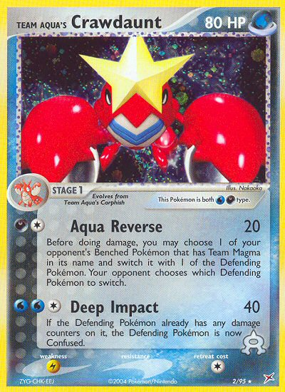 Team Aqua's Crawdaunt (2/95) [EX: Team Magma vs Team Aqua] | Card Merchant Takapuna