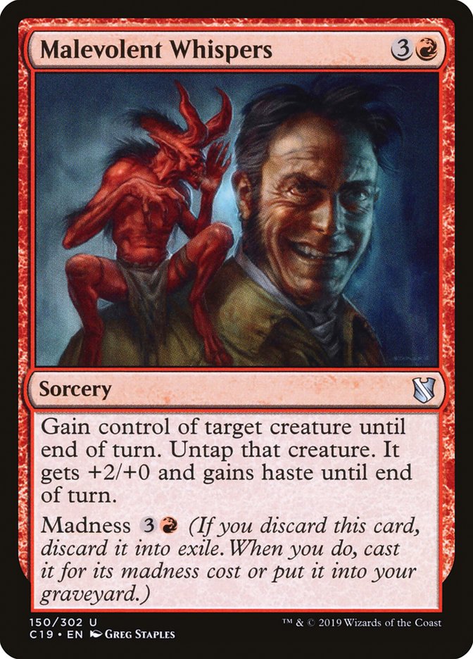 Malevolent Whispers [Commander 2019] | Card Merchant Takapuna
