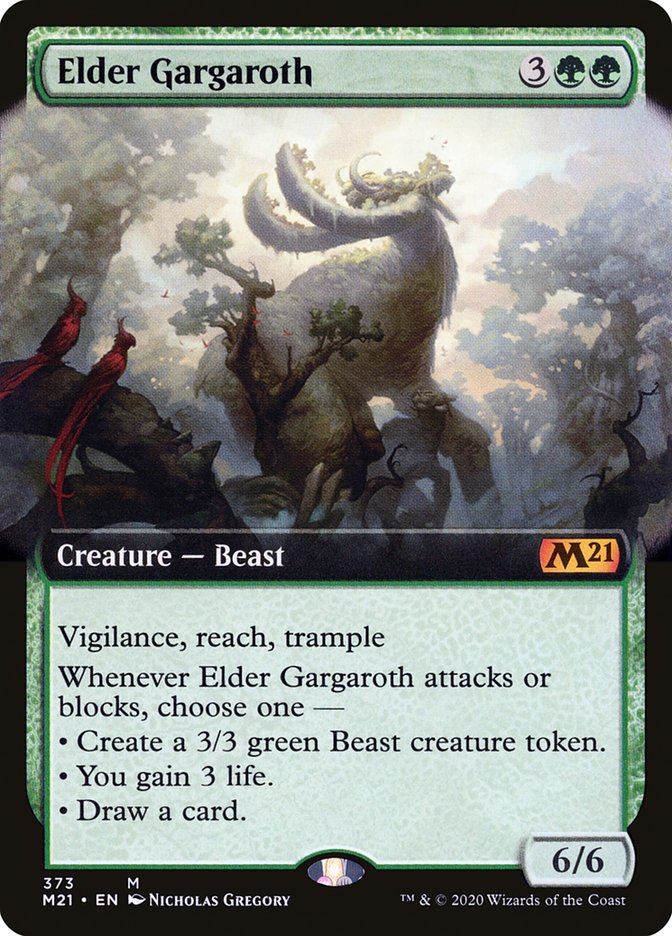 Elder Gargaroth (Extended Art) [Core Set 2021] | Card Merchant Takapuna