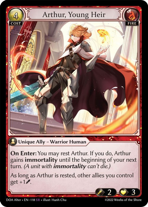 Arthur, Young Heir (118) [Dawn of Ashes: Alter Edition] | Card Merchant Takapuna