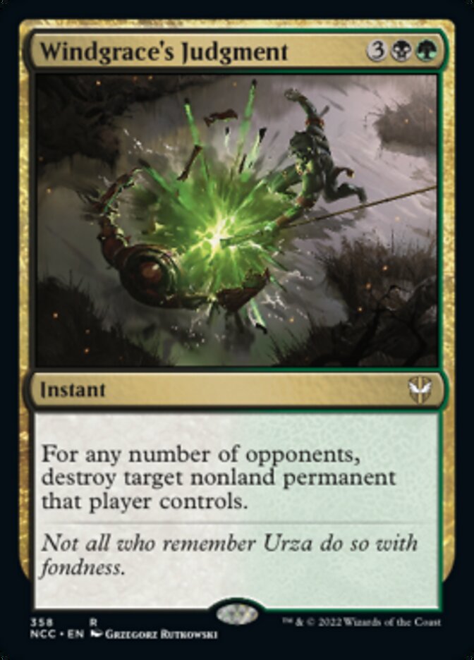 Windgrace's Judgment [Streets of New Capenna Commander] | Card Merchant Takapuna