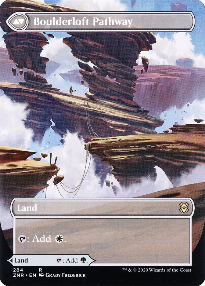 Branchloft Pathway // Boulderloft Pathway (Borderless Alternate Art) [Zendikar Rising] | Card Merchant Takapuna