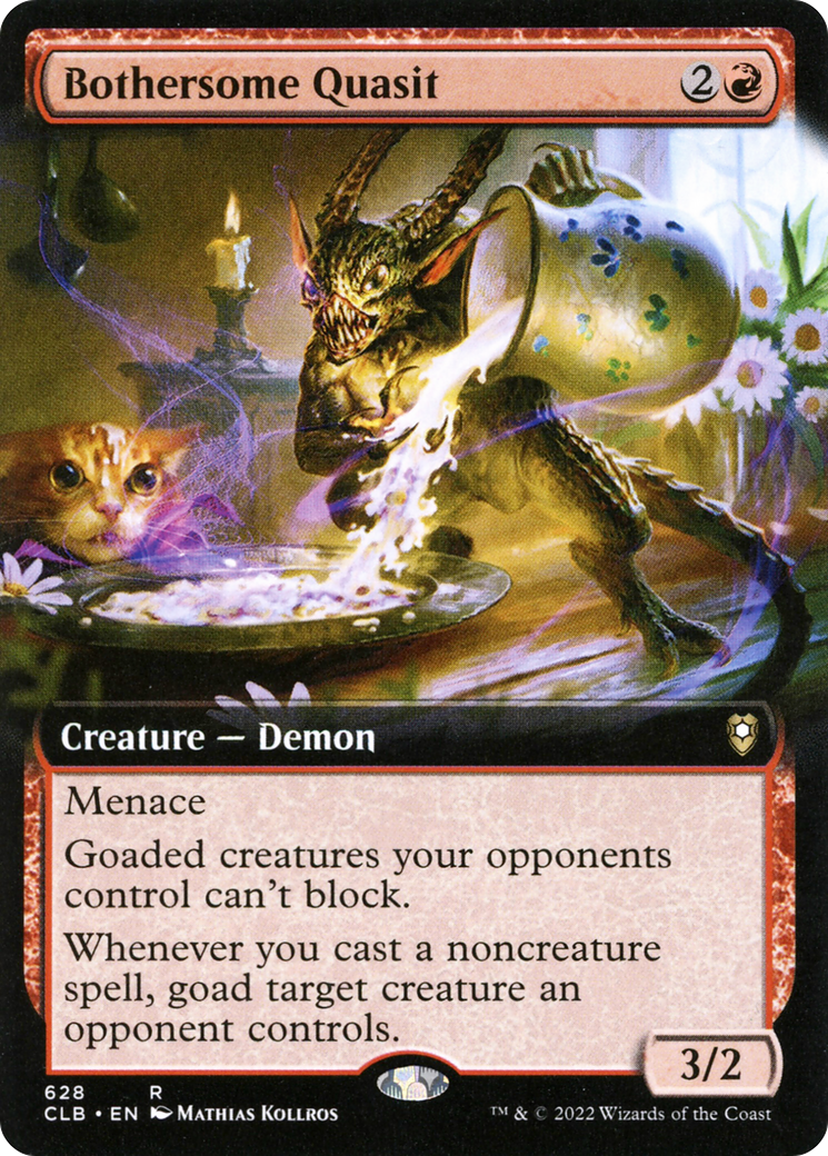 Bothersome Quasit (Extended Art) [Commander Legends: Battle for Baldur's Gate] | Card Merchant Takapuna