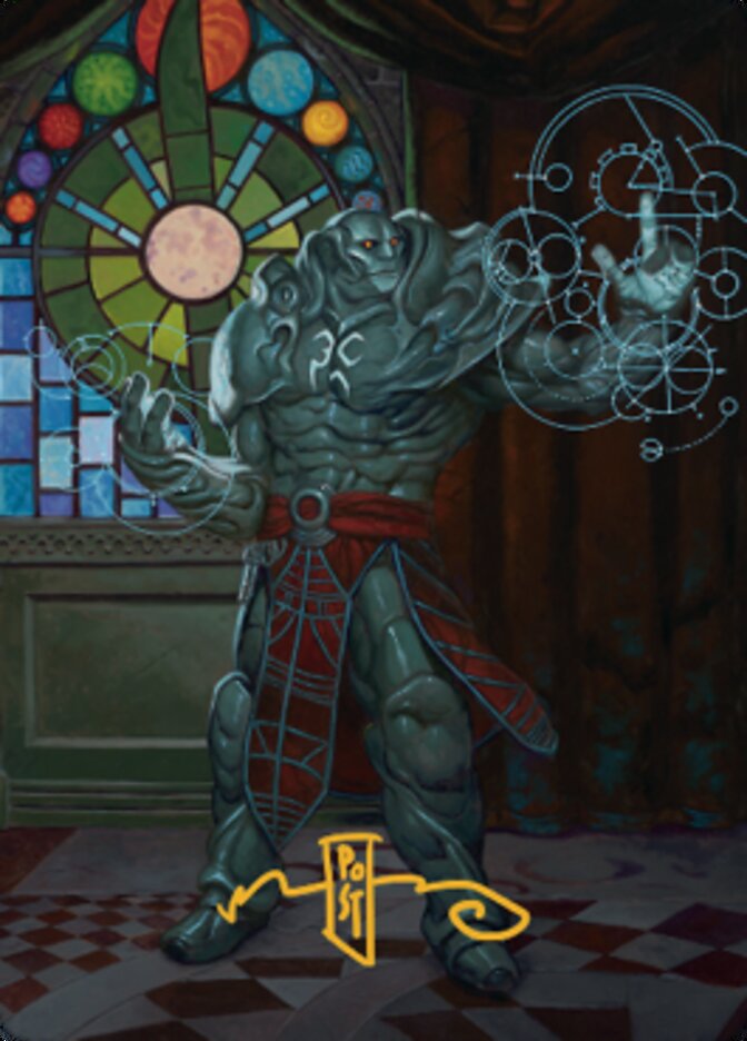 Karn, Living Legacy Art Card 2 (Gold-Stamped Signature) [Dominaria United Art Series] | Card Merchant Takapuna