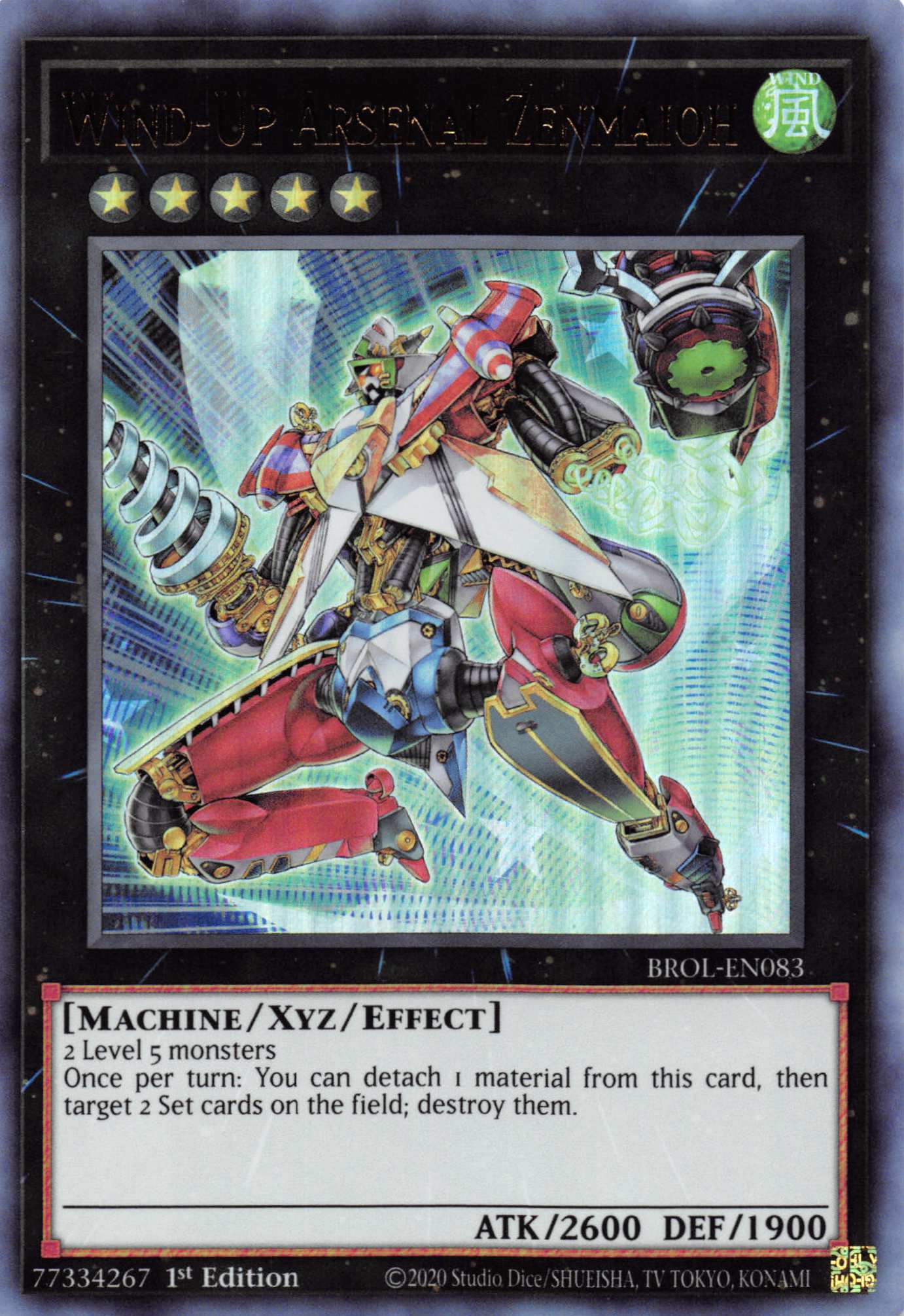Wind-Up Arsenal Zenmaioh [BROL-EN083] Ultra Rare | Card Merchant Takapuna