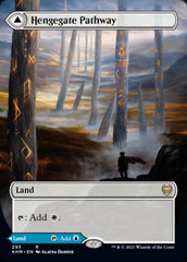 Hengegate Pathway // Mistgate Pathway (Borderless Alternate Art) [Kaldheim] | Card Merchant Takapuna
