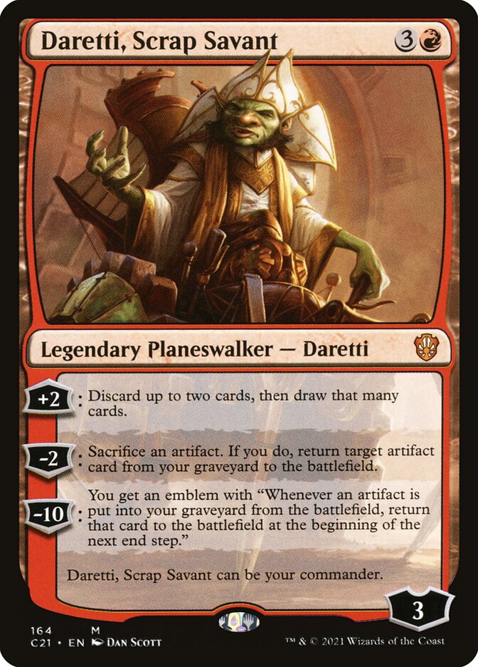Daretti, Scrap Savant [Commander 2021] | Card Merchant Takapuna
