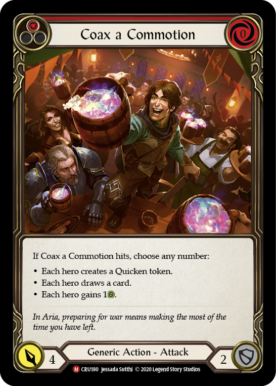 Coax a Commotion [CRU180] (Crucible of War)  1st Edition Normal | Card Merchant Takapuna