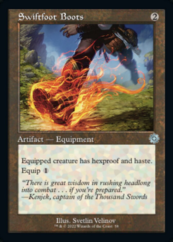 Swiftfoot Boots (Retro) [The Brothers' War Retro Artifacts] | Card Merchant Takapuna