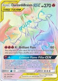 Charizard & Braixen GX (Secret) (251/236) [SM - Cosmic Eclipse] | Card Merchant Takapuna