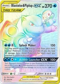 Blastoise & Piplup GX (Secret) (253/236) [SM - Cosmic Eclipse] | Card Merchant Takapuna