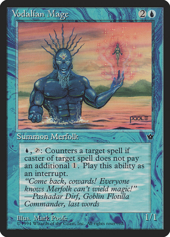 Vodalian Mage (Mark Poole) [Fallen Empires] | Card Merchant Takapuna