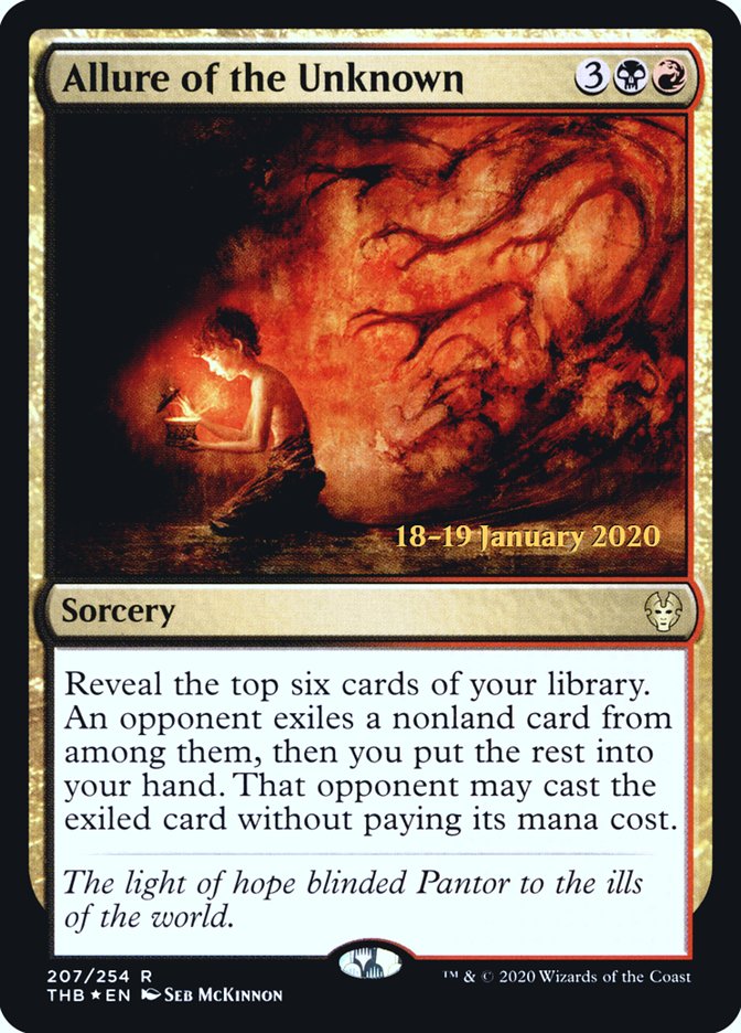 Allure of the Unknown [Theros Beyond Death Prerelease Promos] | Card Merchant Takapuna