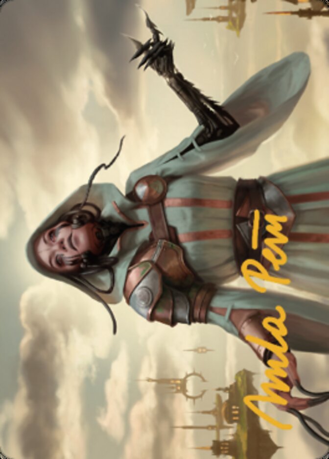 Phyrexian Missionary Art Card (Gold-Stamped Signature) [Dominaria United Art Series] | Card Merchant Takapuna