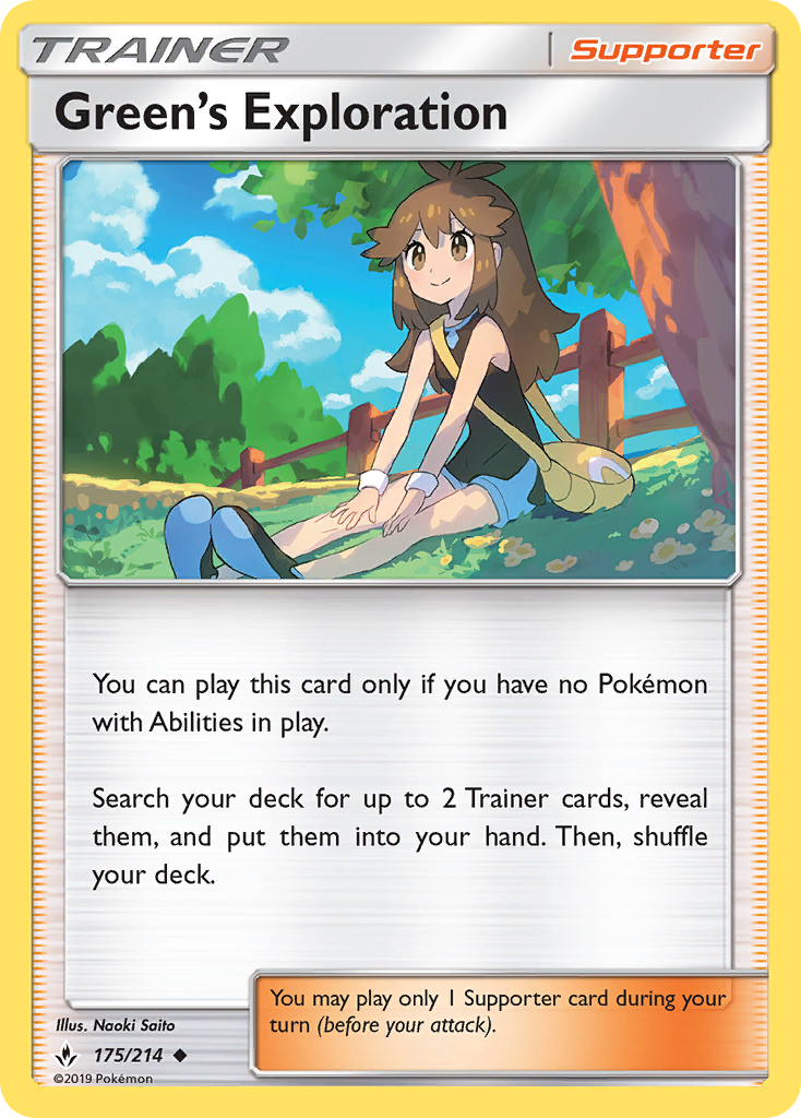 Green's Exploration (175/214) [Sun & Moon: Unbroken Bonds] | Card Merchant Takapuna