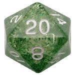 Mega Acrylic d20: Ethereal Green | Card Merchant Takapuna