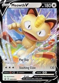 Meowth V - SWSH004 (SWSH004) [SWSH: Sword & Shield Promo Cards] | Card Merchant Takapuna