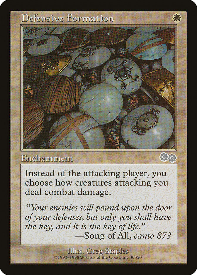 Defensive Formation [Urza's Saga] | Card Merchant Takapuna