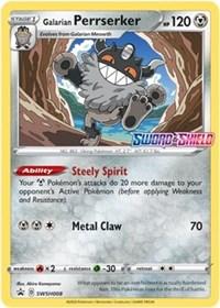 Galarian Perrserker - SWSH008 (Prerelease Promo) (SWSH008) [SWSH: Sword & Shield Promo Cards] | Card Merchant Takapuna