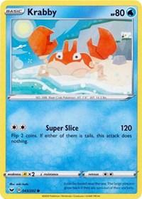 Krabby (043) (043/202) [SWSH01: Sword & Shield Base Set] | Card Merchant Takapuna