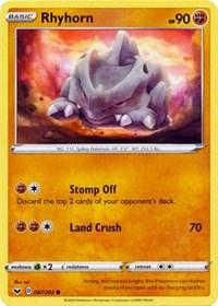 Rhyhorn (097) (097/202) [SWSH01: Sword & Shield Base Set] | Card Merchant Takapuna