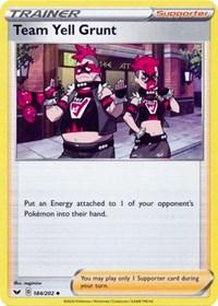Team Yell Grunt (184/202) [SWSH01: Sword & Shield Base Set] | Card Merchant Takapuna