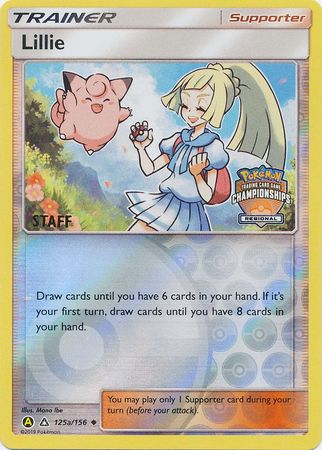 Lillie (125a/156) (Regional Promo Staff) [Sun & Moon: Ultra Prism] | Card Merchant Takapuna