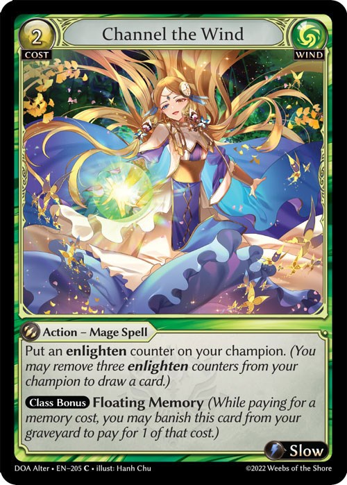 Channel the Wind (205) [Dawn of Ashes: Alter Edition] | Card Merchant Takapuna