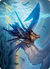 Righteous Valkyrie Art Card (Gold-Stamped Signature) [Kaldheim Art Series] | Card Merchant Takapuna