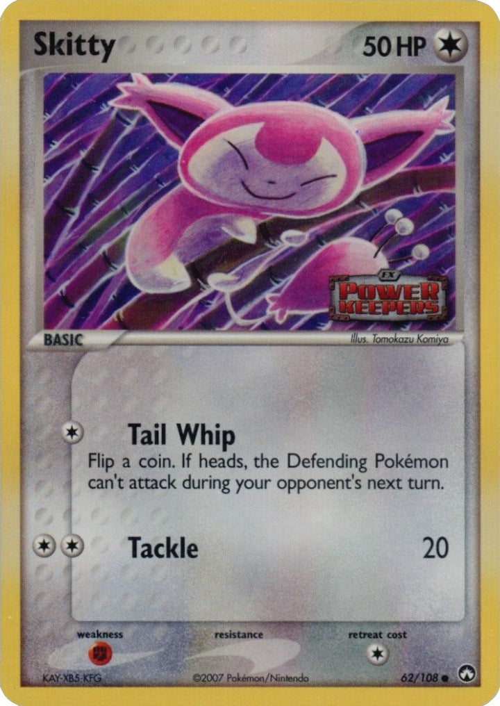Skitty (62/108) (Stamped) [EX: Power Keepers] | Card Merchant Takapuna