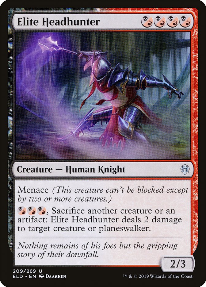 Elite Headhunter [Throne of Eldraine] | Card Merchant Takapuna