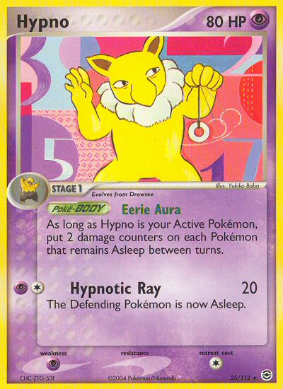 Hypno (25/112) [EX: FireRed & LeafGreen] | Card Merchant Takapuna