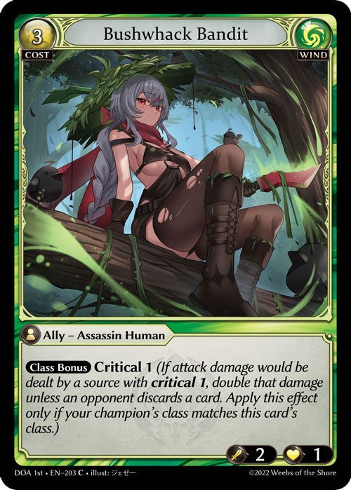 Bushwhack Bandit (203) [Dawn of Ashes: 1st Edition] | Card Merchant Takapuna