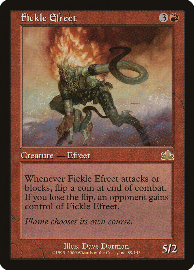 Fickle Efreet [Prophecy] | Card Merchant Takapuna