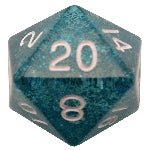 Mega Acrylic d20: Ethereal Light Blue | Card Merchant Takapuna