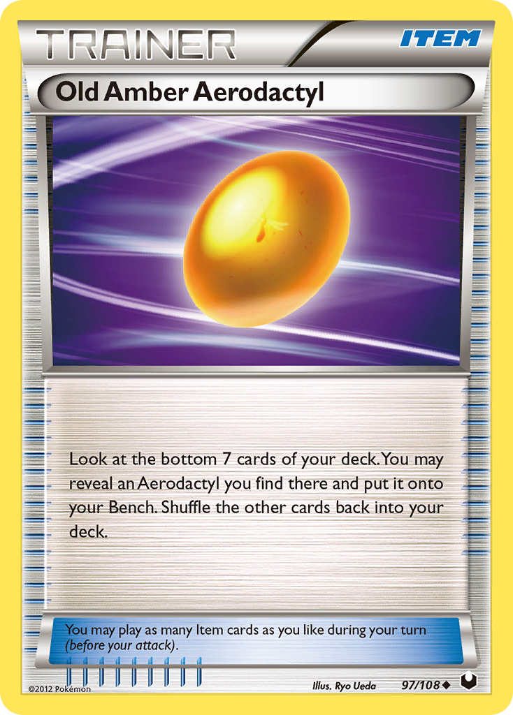 Old Amber Aerodactyl (97/108) [Black & White: Dark Explorers] | Card Merchant Takapuna