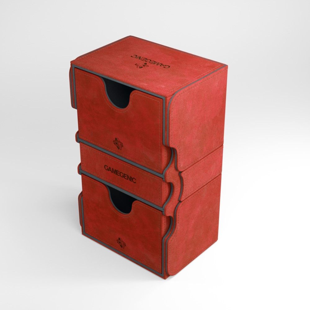 Gamegenic Stronghold 200+ Convertible Red Deck Box | Card Merchant Takapuna