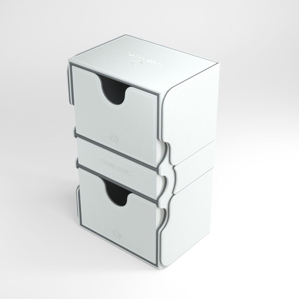 Gamegenic Stronghold 200+ Convertible White Deck Box | Card Merchant Takapuna