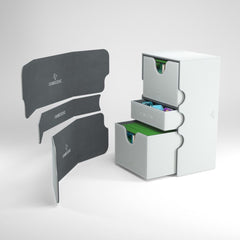 Gamegenic Stronghold 200+ Convertible White Deck Box | Card Merchant Takapuna