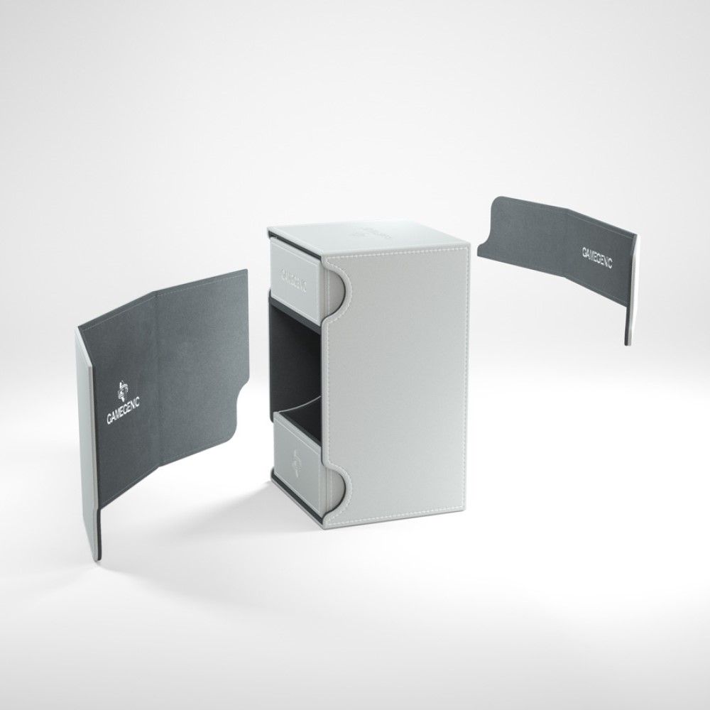 Gamegenic Watchtower 100+ Convertible White Deck Box | Card Merchant Takapuna