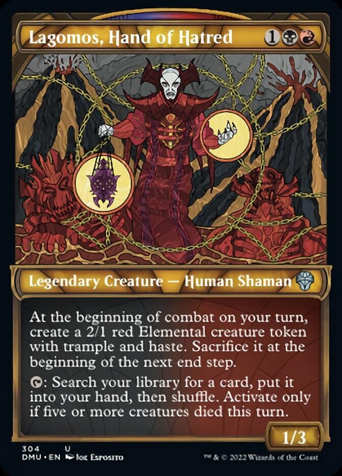 Lagomos, Hand of Hatred (Showcase) [Dominaria United] | Card Merchant Takapuna