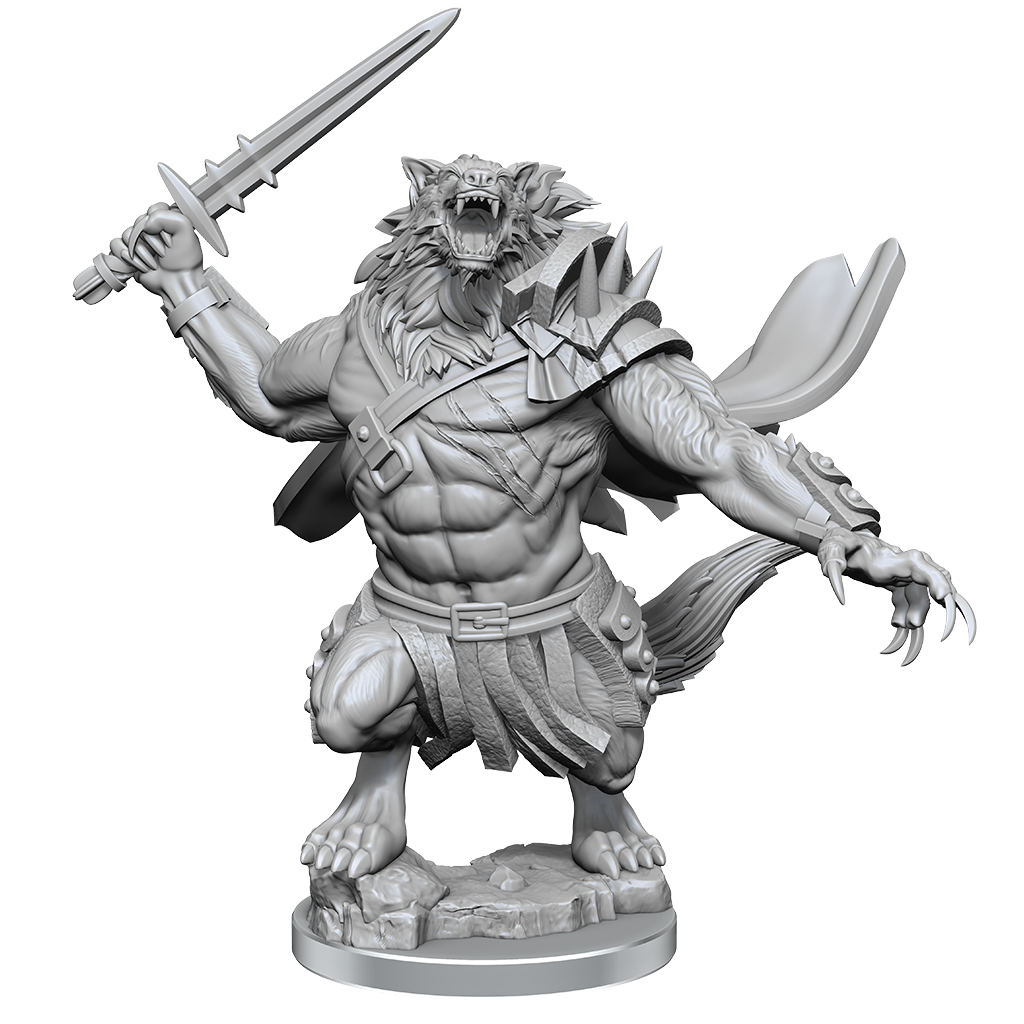 D&D Unpainted Miniature MTG Arlinn Kord & Tovolar | Card Merchant Takapuna