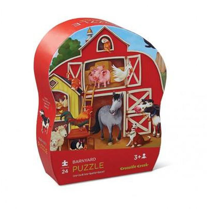 Croc Creek Mini Shaped Puzzle Barnyard 24pc | Card Merchant Takapuna