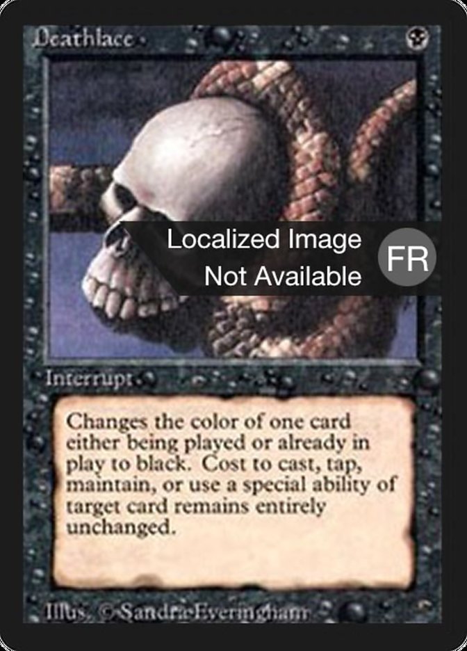 Deathlace [Foreign Black Border] | Card Merchant Takapuna