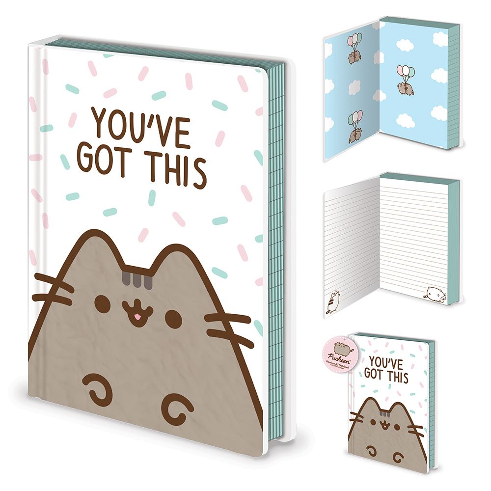 Pusheen (You`ve Got This) Furry NOTEBOOK | Card Merchant Takapuna