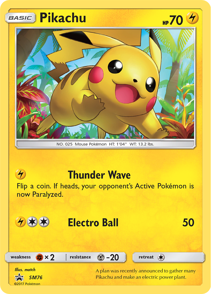 Pikachu (SM76) [Sun & Moon: Black Star Promos] | Card Merchant Takapuna