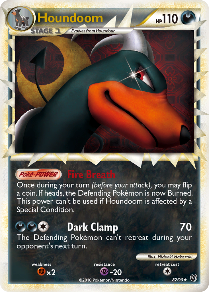 Houndoom (82/90) [HeartGold & SoulSilver: Undaunted] | Card Merchant Takapuna