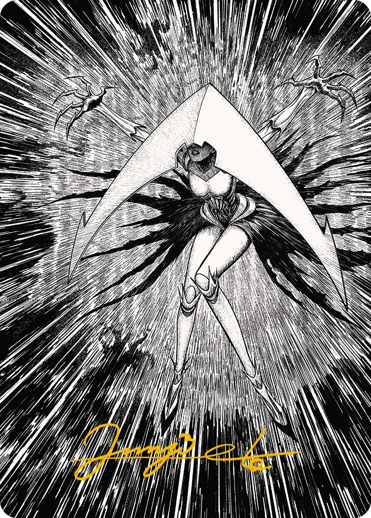 Elesh Norn, Mother of Machines 2 Art Card (Gold-Stamped Signature) [Phyrexia: All Will Be One Art Series] | Card Merchant Takapuna
