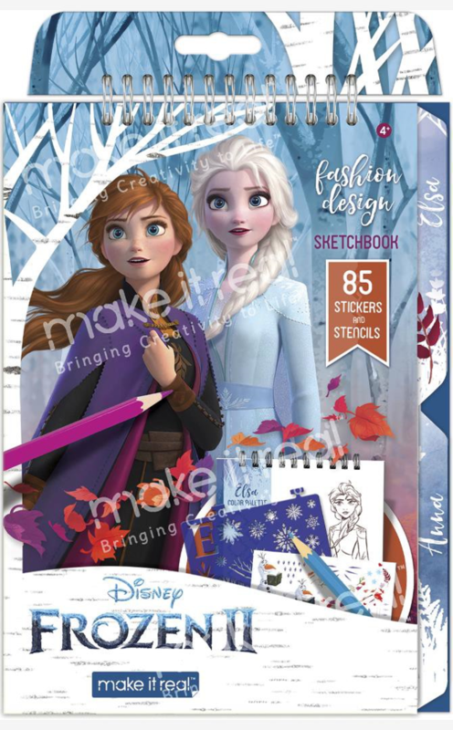 Disney Frozen 2 Fashion Design Sketch Book | Card Merchant Takapuna