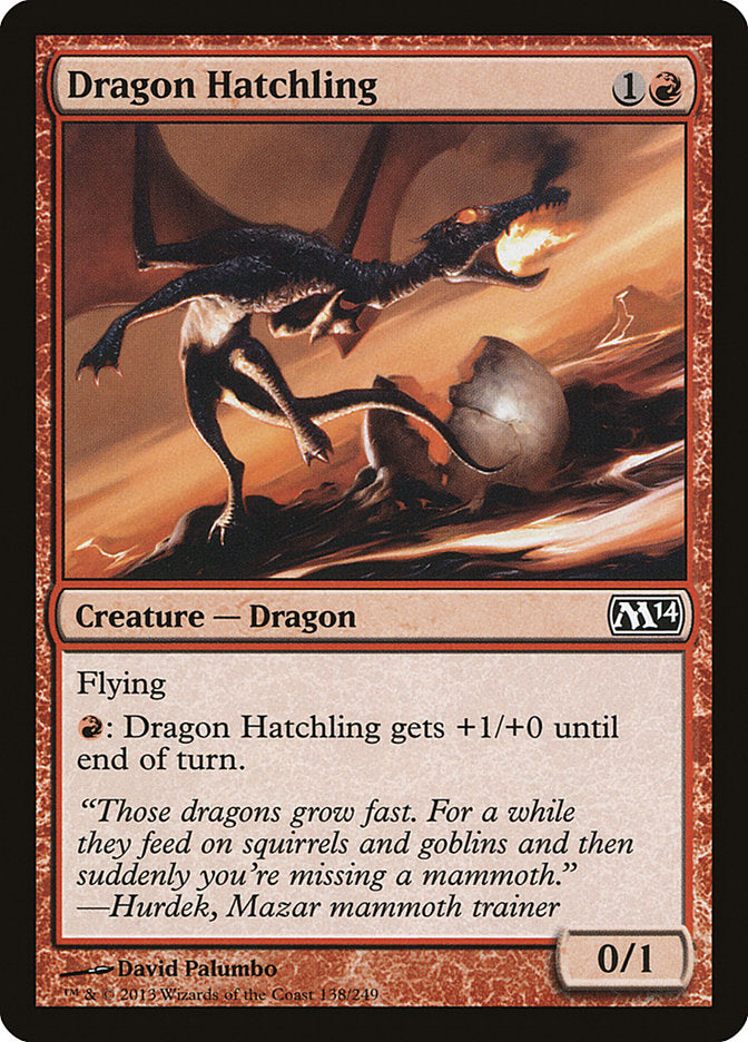 Dragon Hatchling [Magic 2014] | Card Merchant Takapuna